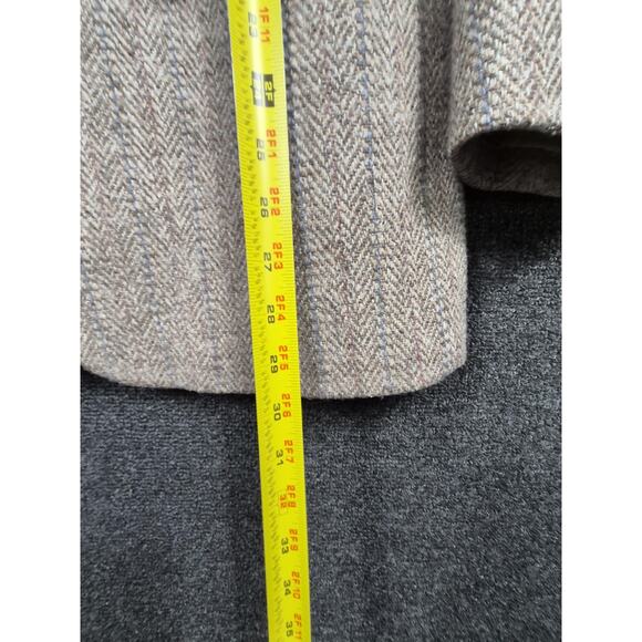 Vintage Stix Baer & Fuller Blazer Mens Medium Brown Wool Tweed Elbow Patch 70s - Picture 8 of 9